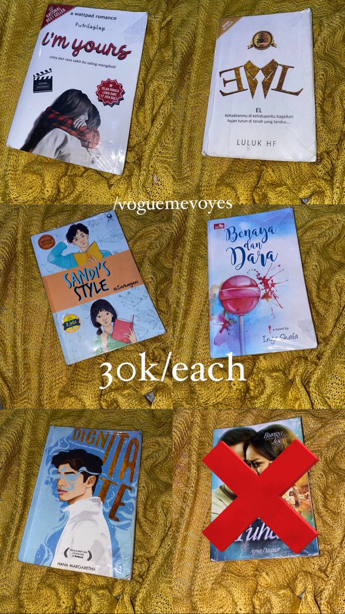 macdiee's tweet photo. Wts want to sell novel preloved au wattpad 

Bisa shopee
Dom bogor

Tag AU wts wtb nct treasure https://t.co/jSe4RdY5TQ
