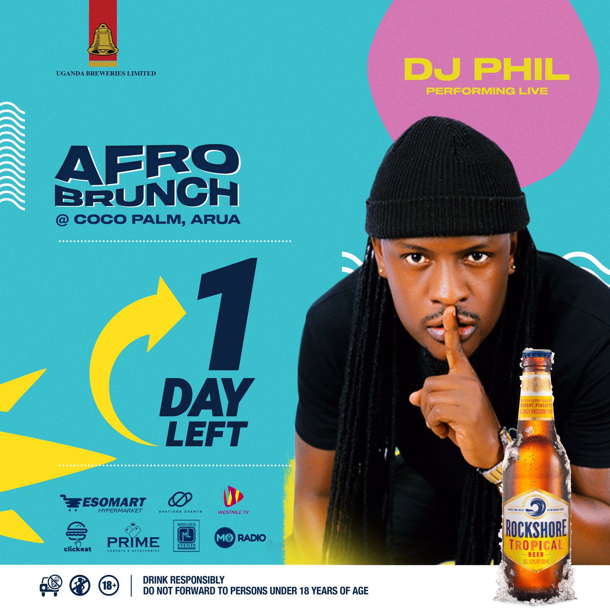 ovationsevents's tweet photo. One Day to go. 

#afrobrunchArua

@UgandaBreweries @rockshore_ie https://t.co/iFGfh8m8VH