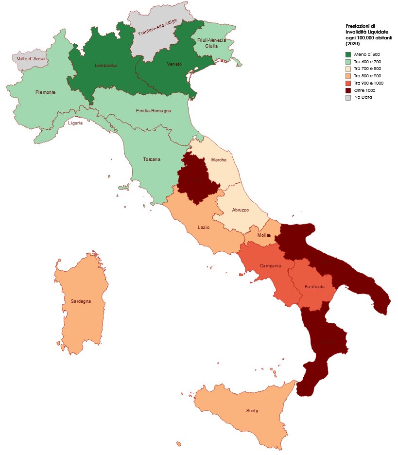 pragmagaudente's tweet photo. Le pensioni di invalidità liquidate ongni 1ooK abitanti nel 2020.
Beh,che dire? https://t.co/uOHWYTPbwo