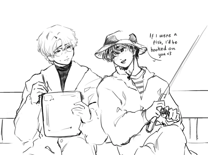 #namjin fisherman jin x marine biologist joonie🐟🐠