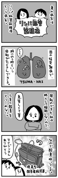 妻の病気『リンパ脈管筋腫症』について描きました