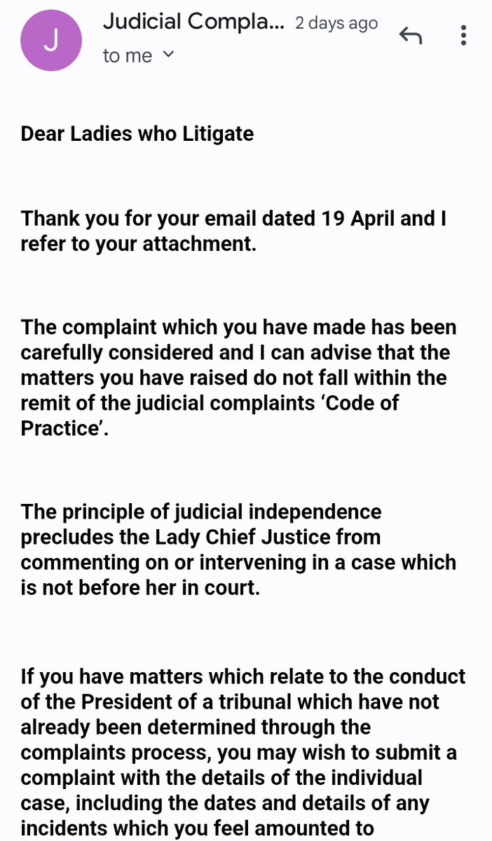 NI_Litigants's tweet photo. More "its not my remit" from @JudiciaryNI.
We submitted a complaint with 50 points...50!
This place is corrupt as hell.
@chhcalling @NIOgov who is above #LadyChiefJustice so we can lodge our collective complaint, as #LCJ is being pernickety to protect her friend #NoelKelly https://t.co/L9GlJCNDy7