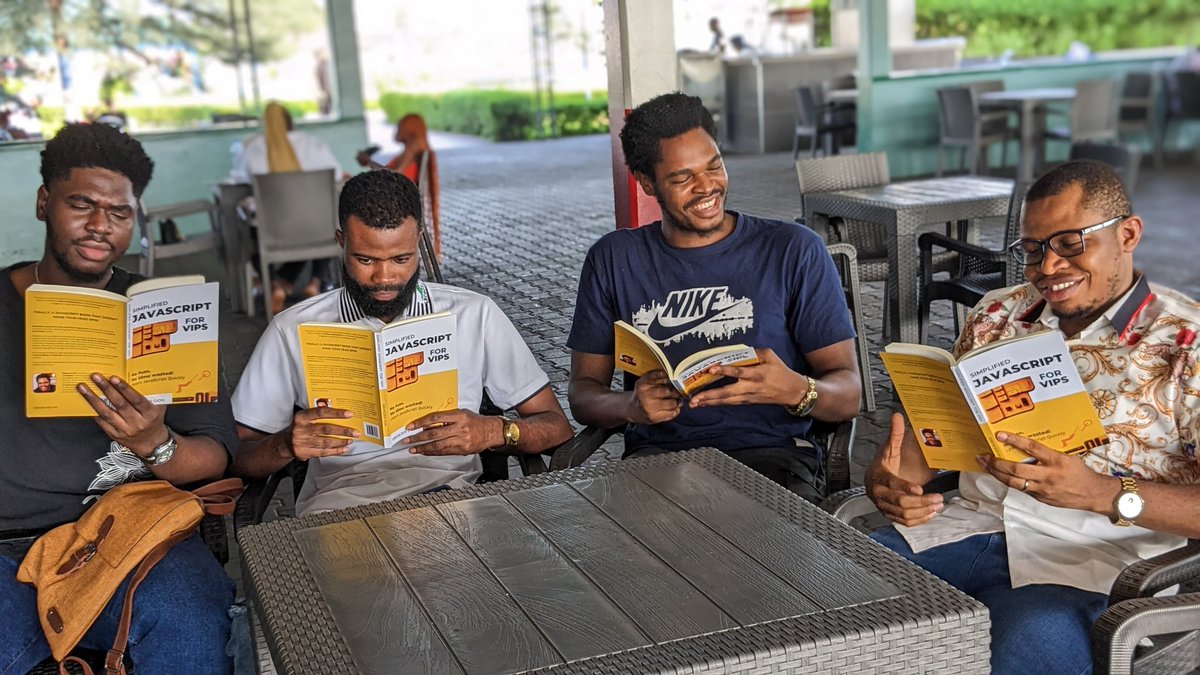 JavaScript is too easy with this Simplified JavaScript book!

Cooking with <a href="/Joklinztech/">Wisdom Nwokocha 🥑</a>, <a href="/Kaperskyguru/">Solomon Eseme</a> and <a href="/iamdanieldon/">Danny ㄒ卄乇 Ꮆ尺乇卂ㄒ ⚡</a> 🔥🔥