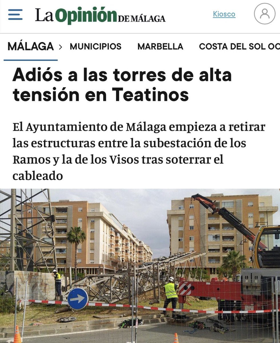AleCarballoG's tweet photo. 🎉 Fue de lo primero que propusimos desde @CsMalaga cuando llegamos hace 8 años al Ayuntamiento. Insistimos e insistimos. Pero hemos tenido que gestionar nosotros el Distrito de Teatinos para hacerlo realidad. Hoy los vecinos de Teatinos por fin dejarán de ver las torretas🗼🚫 https://t.co/EtFK5PJ3Cy