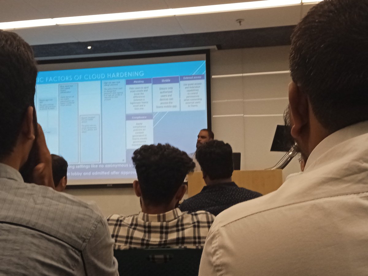 SooryarajD's tweet photo. @nilexshinde @azdevindia @dearazure_net Learning how to keep our data safe in the cloud with Microsoft Azure Security Day 🔒🌥️ #AzureSecurity #CloudSecurity #Microsoft  @nilexshinde https://t.co/LSYdxB3shB