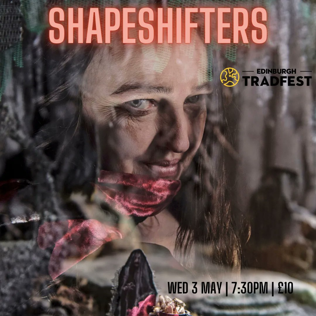 ScotStoryCentre's tweet photo. Shapeshifters move through the stories of Scotland. They shimmer in myth, play tricks or seek vengeance in folktales. Brought to you by storyteller @FLHerbert, with song, harp and fiddle from @EmmaDurkanMusic @EdinTradfest 
🎟 https://t.co/3HeXA81yMG #EdinTradFest23 #EdinbughTrad https://t.co/NLhWYgPQNY