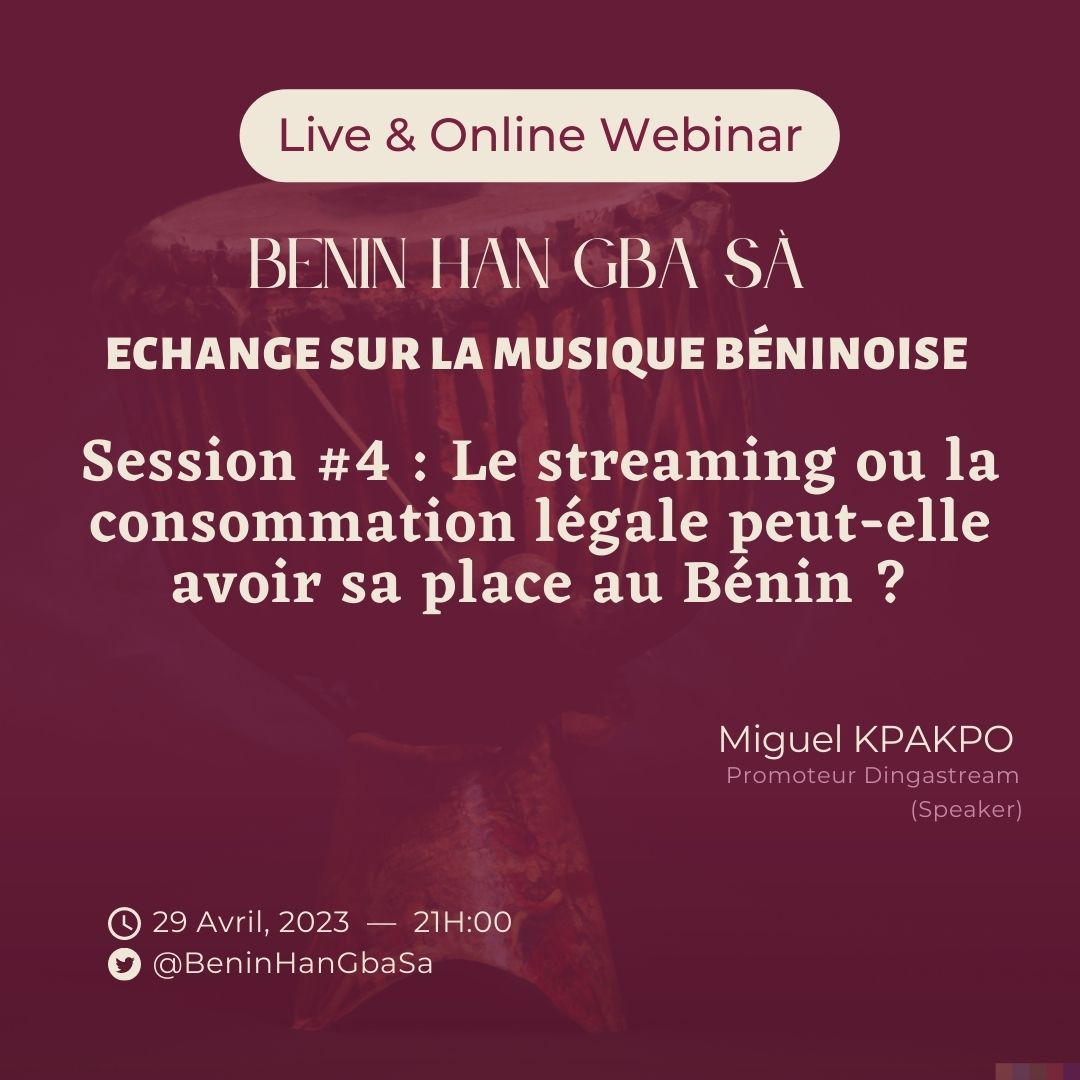 Notre échange de ce soir portera sur le streaming ! Sujet très tendance dans les pays de l'Afrique, il essaiera de nous dire si ce service, dont l'usage est encore très faible en Afrique, peut avoir sa place au Bénin.