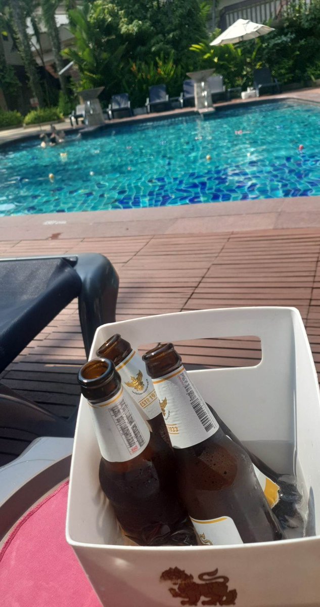 Beers by the pool