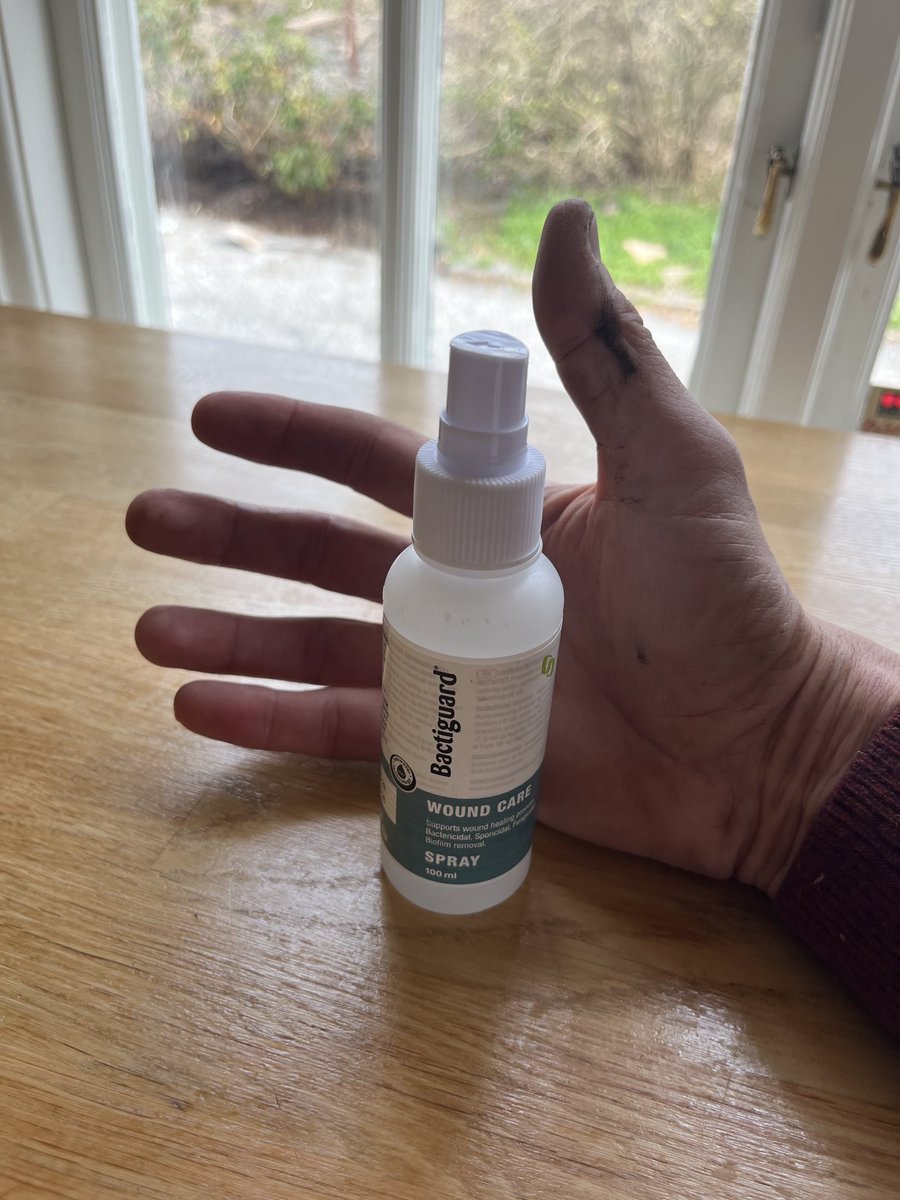 Christiankinch's tweet photo. Trädgårdsarbete = småskador = Bactiguard Wound Care = Lyckad dag😇 https://t.co/R13soijVJ2