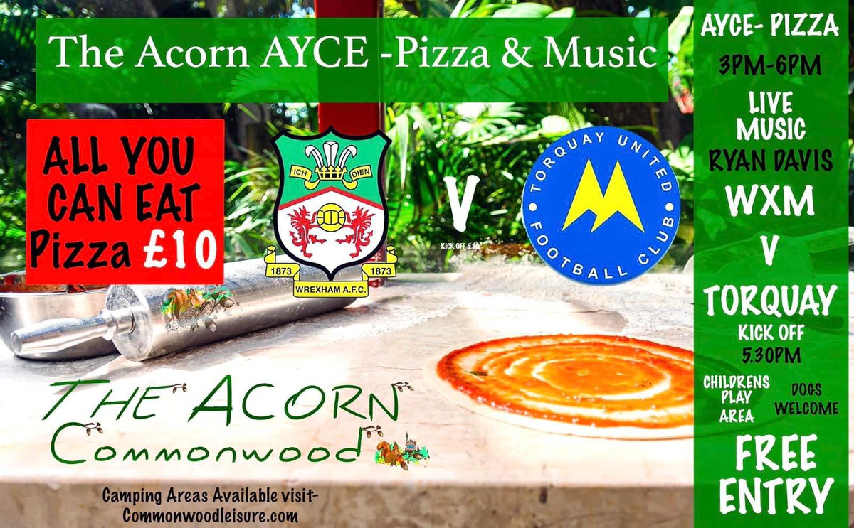 Commonwoodleisu's tweet photo. @amygavin79 @wrexham Acorn Commonwood Ll13 9TF ⚽️🍻🍕🍔🎤🎶🎸 https://t.co/FNMBqidKoU