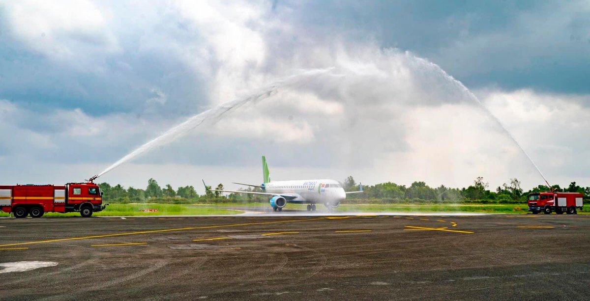 bamboo_airways's tweet photo. BAMBOO AIRWAYS OFFICIALLY LAUNCHES ITS HISTORY FLIGHT ROUTE HANOI - CA MAU ✈️
#BambooAirways #Fly_Bamboo #More_than_just_a_flight https://t.co/h6p8WMjhgA