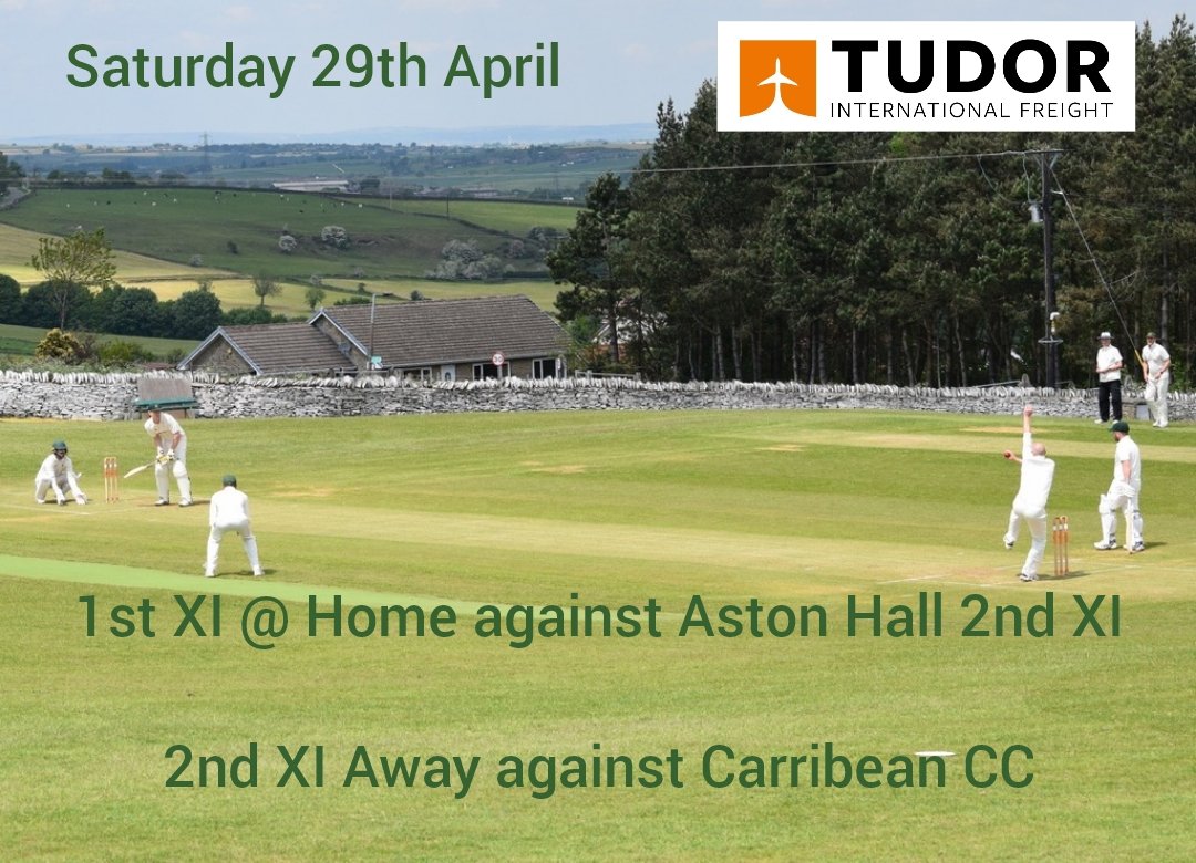 GreenMoorCC's tweet photo. After a tough first game last week, our 1st XI welcome @astonhallcc 2nd XI to Green Moor and look for a better result this time out. Our 2nd XI visit Carribean CC as they look to finally get their season underway! 🏏🎆

We would also like to thank @Tudor_Freight for their support https://t.co/OYCJ0D9NGl