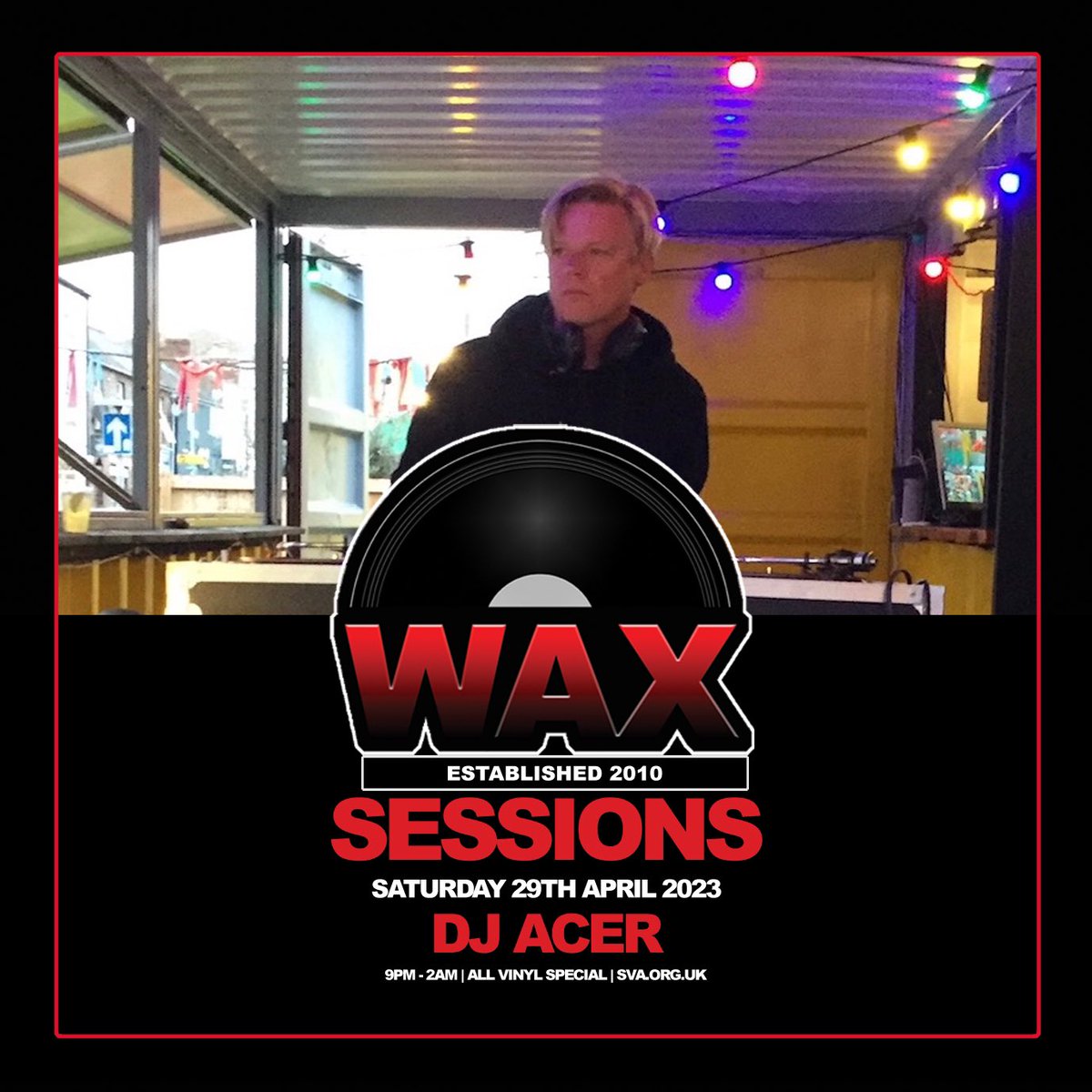 WAXDJs's tweet photo. #WAXSessions tonight @SVA__!!! DJs: @AceroneUK @DeeJayFade @Ninja_Xplode… #WAXDJs #VinylDJs https://t.co/Kj3d6PC9HJ