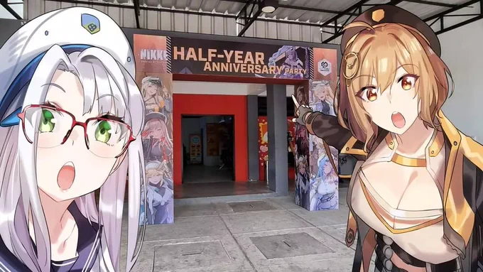 Anis and Neon goes to   ID half anniversary event at Point Arena, Mampang, Jakarta! #NIKKE #NikkeID #NIKKEハーフアニバーサリー #NIKKE #胜利の女神NIKKE #니케 #NikkeHalfAnniversary