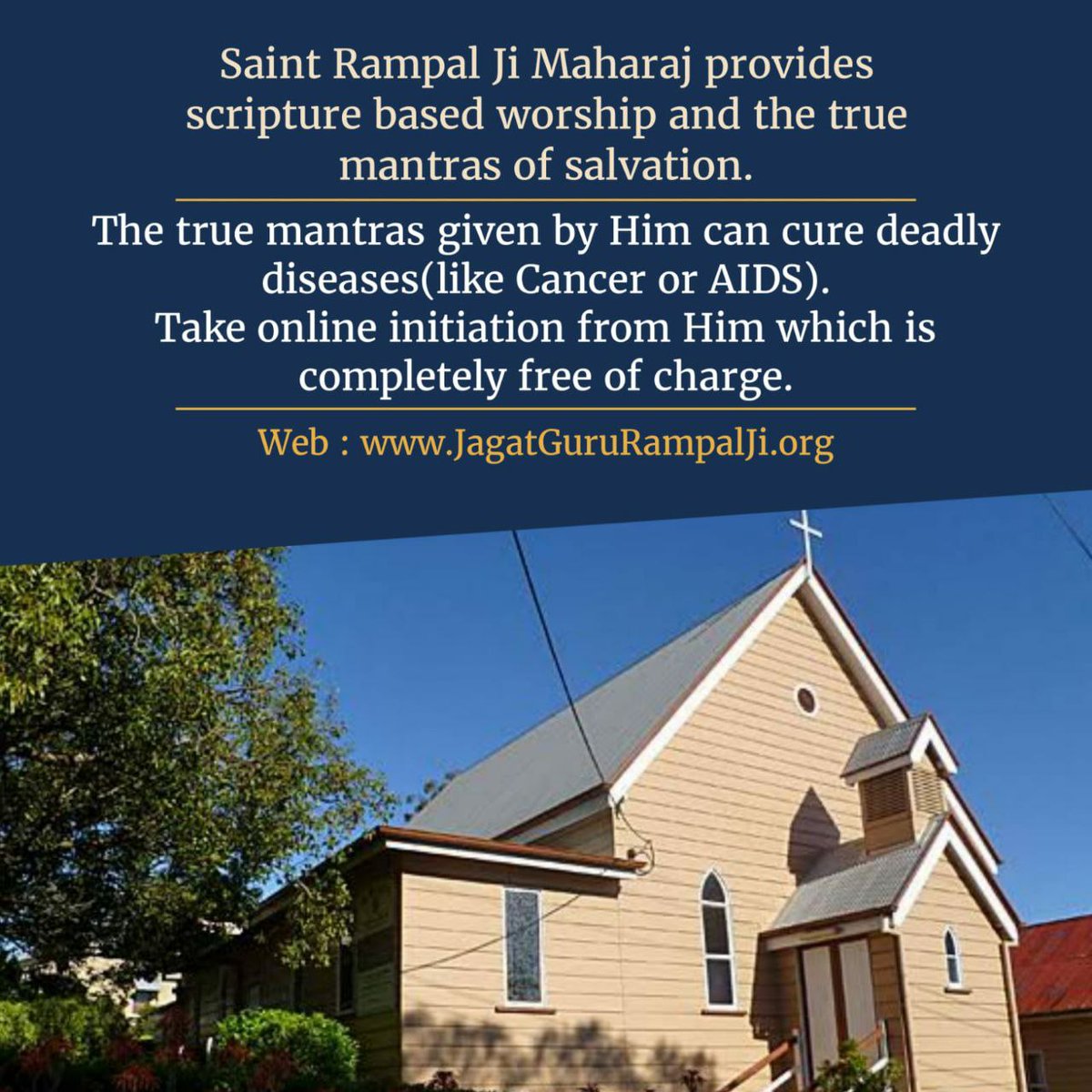 #DRUvBLU

Kabir Is God
Saint Rampal Ji Maharaj provides scripture based worship and the true mantras of salvation.
The true mantras given by Him can cure any deadly disease(like Cancer or AIDS).
Take online initiation from Him which is completely free of charge.