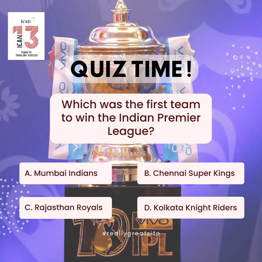 ICANBPO's tweet photo. Come on! Show us that you are a true IPL fan!!! 

Comment down your answers!!! 🤔🤝

#ICANBPO #ICAN #ICANITES #ICANITES #InternationalBpo #ipl23 #ipl2023 #ipl #quiz #QuizTime  #MNCCompany #BPO #BPOInThane #ThaneBPO #BPOInMumbaiThane #Thane https://t.co/pD59y6Hpav