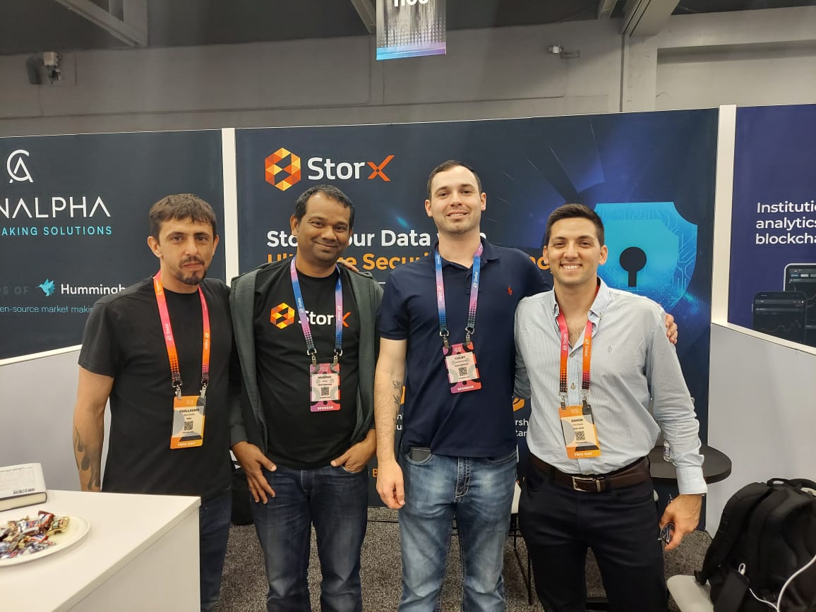 StorXNetwork's tweet photo. As we wrap up our time at #Consensus2023, we want to extend a big thank you to everyone who stopped by the #StorXNetwork booth to discuss #decentralizedcloudstorage. Your interest and enthusiasm have been inspiring! Let's continue to drive innovation.
#SRX #XDCNetwork #BuiltonXDC https://t.co/QMax11XuIu
