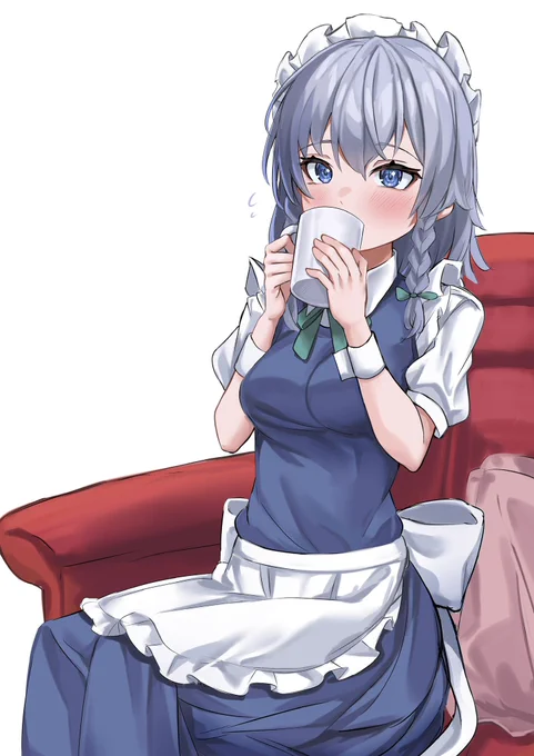 休憩中の咲夜さん