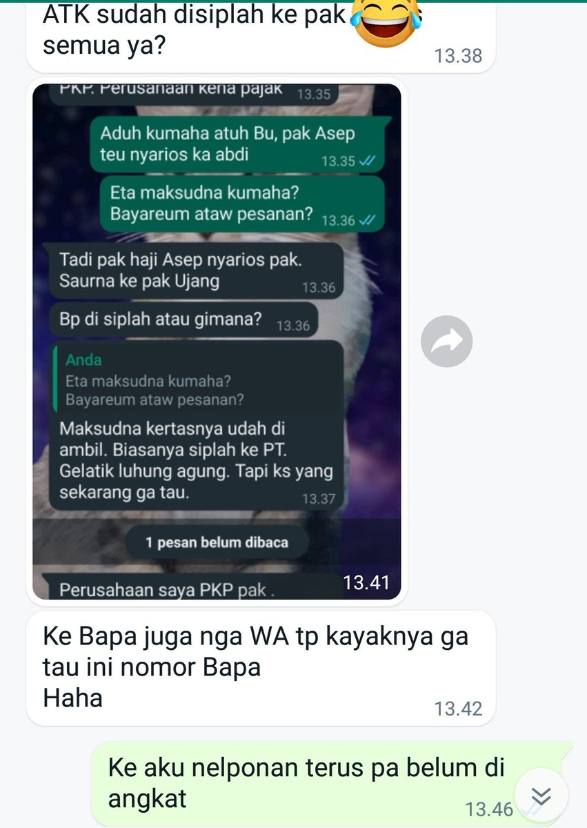 ridhaasl's tweet photo. Ku aya acarq ngchat Ks aing coba wkwk https://t.co/o0YoELYjSa