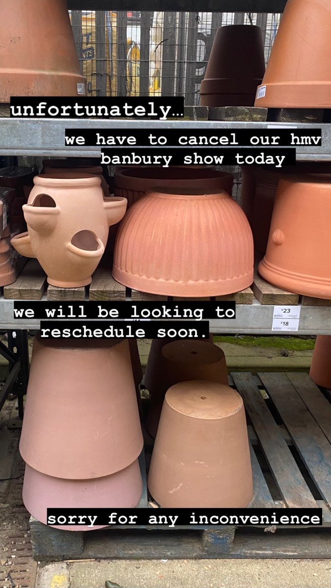 this just in…we will return with a rescheduled date soon. ❤️