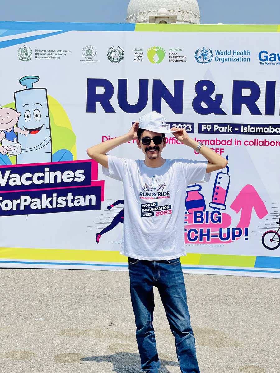 Khurramshaxad's tweet photo. Let’s run 🏃‍♂️and ride 🚴‍♀️ to celebrate World Immunization week! 
#RunAndRide https://t.co/JfekSdHO2i