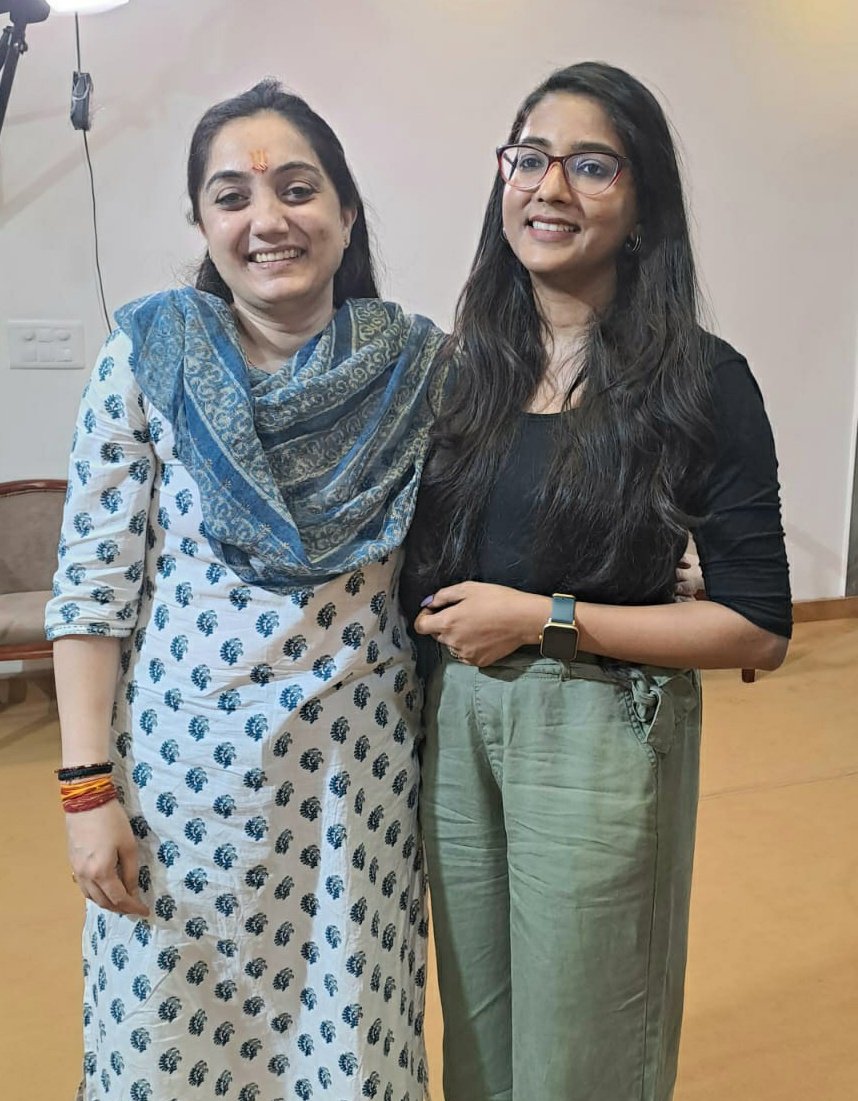 It was an absolute pleasure meeting <a href="/NupurSharmaBJP/">Nupur Sharma</a> Dii after so long. 💖