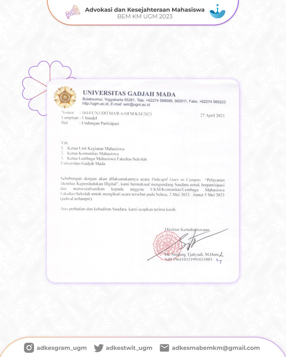 Adkesma BEM KM UGM tweet media