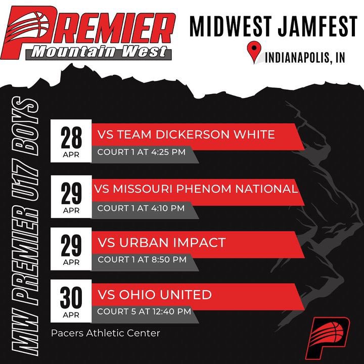 Great start for #mtnwestpremier U17 Boys. 1-0 winning 68-51 in Hoosier country, Indianapolis, IN — at Midwest Jamfest (<a href="/TheHoopGroup/">Hoop Group</a>/<a href="/RL_Hoops/">RecruitLook Hoops</a>) 

<a href="/sethwhitehead_/">Seth Whitehead</a> 18pts
<a href="/GavWhitehead24/">Gavin Whitehead</a> - 15pts, 8rebs, 6ast
<a href="/VitorioDante1/">Vitorio Dante</a> - 14rebs
<a href="/elimichaelis50/">Eli Michaelis</a> - 8pts, 11rebs