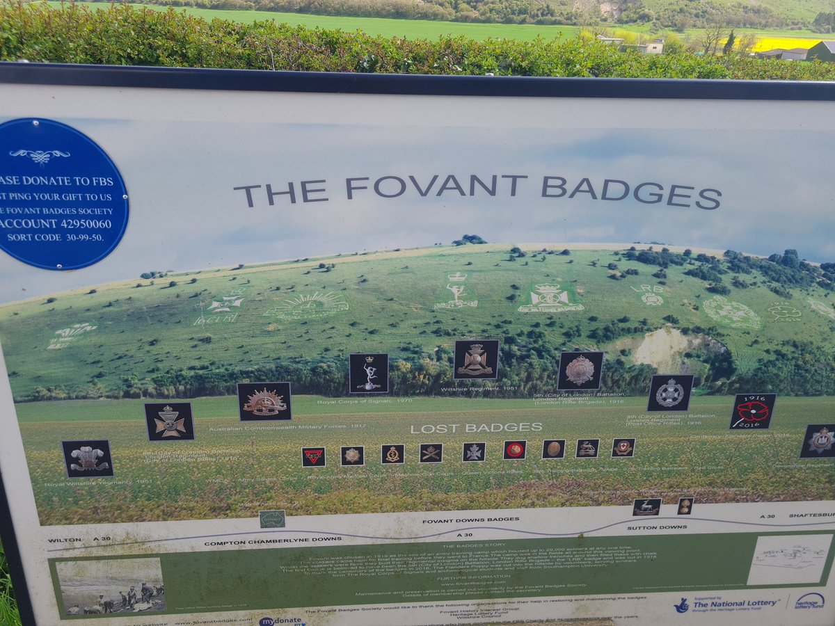 Nippy_Nige's tweet photo. Great find yesterday along the A30 on my delivery run. @fovantbadges 
You can click and zoom to see the individual badges. 
Various army regiments across the Commonwealth.
@BBCDorset @BBCWiltshire @PaulCliftonBBC @BBCDevon 
#army #Commonwealth #Military https://t.co/4RXkyMYLrI