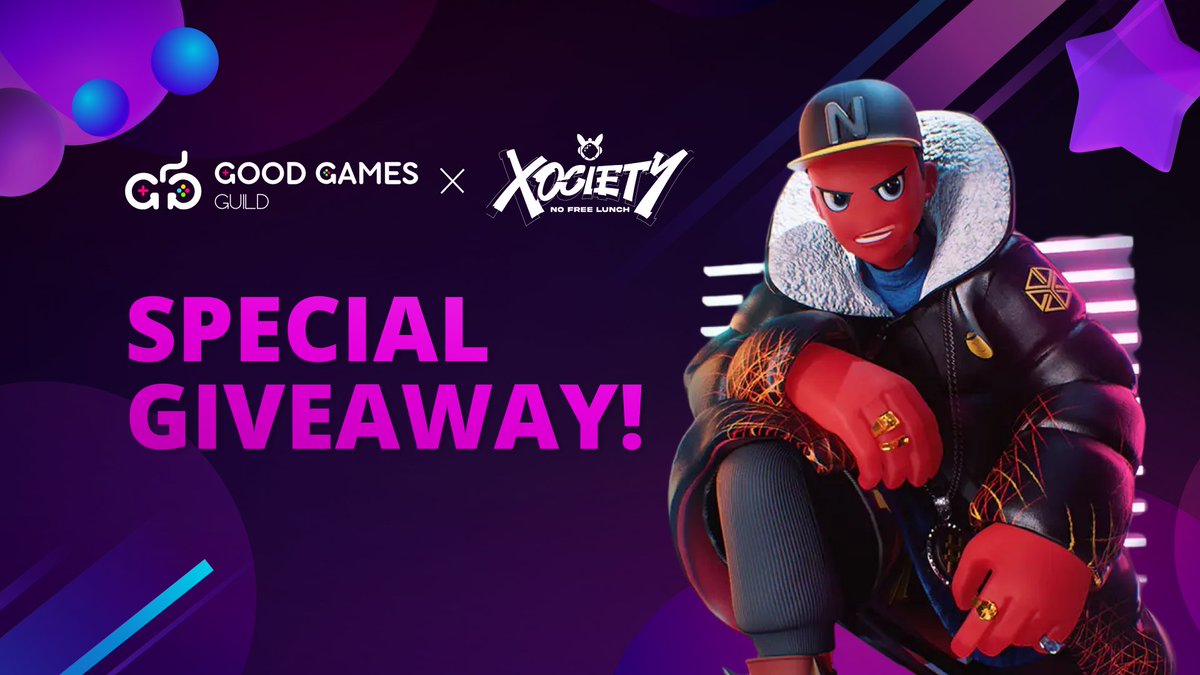 We're happy to invite GGG Community to join this Special Giveaway of <a href="/xocietyofficial/">XOCIETY</a>! 🎁🥳🎊

Win 40 WL Spots of XOCIETY MINTLIST EVENT, by completing this task:
1️⃣Follow <a href="/xocietyofficial/">XOCIETY</a>
2️⃣RT &amp; Like
3️⃣Tag 3 friends
4️⃣Fill out this form: forms.gle/7Ya25AXLFUmWp5…

End: May 7th.