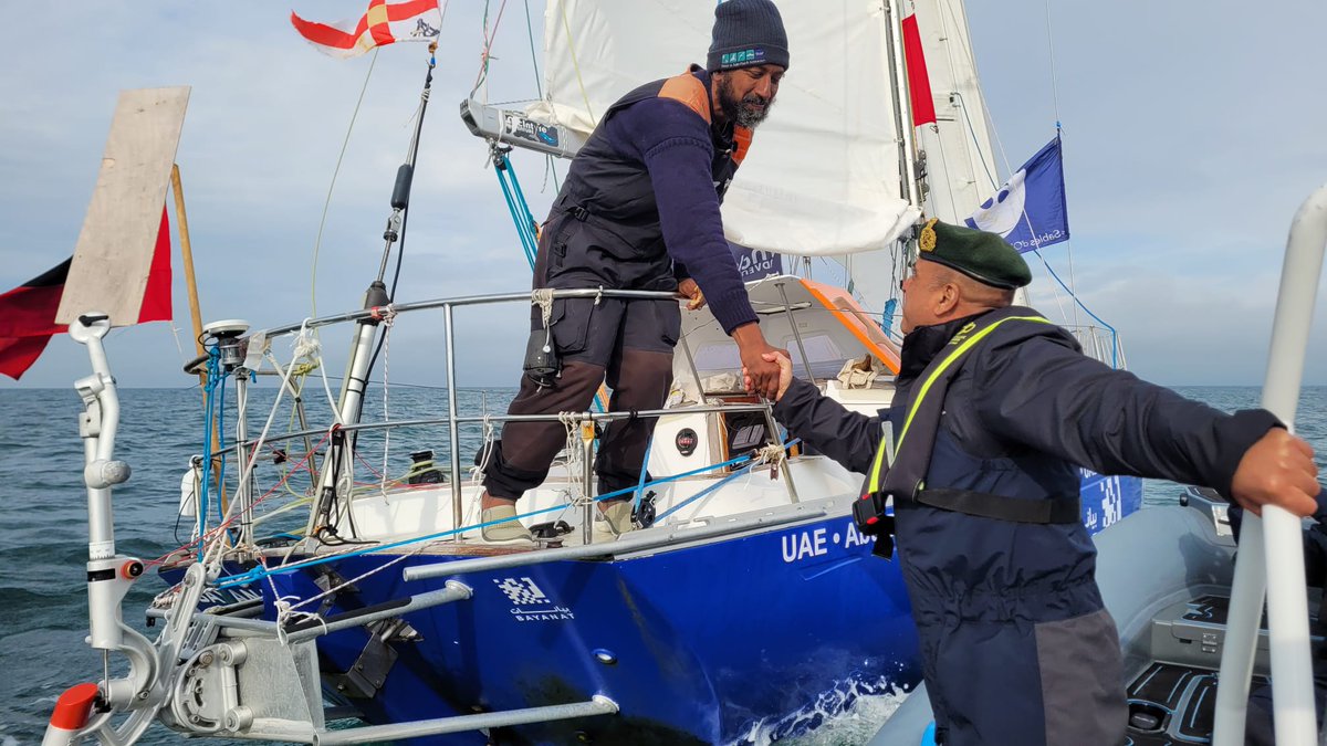 Adm R Hari Kumar #CNS and all personnel of #IndianNavy congratulate Cdr Abhilash Tomy, KC, NM (retd) on making #India proud, finishing 2nd in the @ggr2022, the world's most gruelling ocean sailing race using tools &amp; aids replicating the limitations of the first race in 1968.