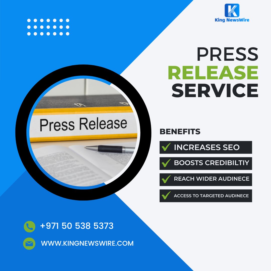 Enjoy the King Newswire's  best and affordable Press release distribution and writing services. #pressrelease #pressreleaseservice #kingnewswire #business #businesspromotion #businessgrowth #Advertising #productpromotion #Crypto #Web3 #chatgpt4 #blockchain #cryptocurrencies