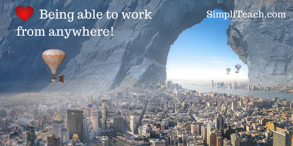 25 things to love about teaching online | ♥ 25. You can develop your #career in new directions when location doesn't matter (I'm teaching for organizations in 2 different cities, but live in neither of them).