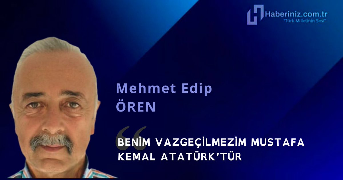 Haberinizcomtr's tweet photo. Benim Vazgeçilmezim Mustafa Kemal Atatürk’tür - MEHMET EDİP ÖREN
https://t.co/yRJrIUIu17
#adaylık #atatuerk #boşnaklar #çıkartılan #denizeindirme #destici #emeklilik #HuedaPar #HulusiAkar #milletvekili #muezik #Secim2023 #SİHAGemisi #talep https://t.co/cZ8QgsawcP