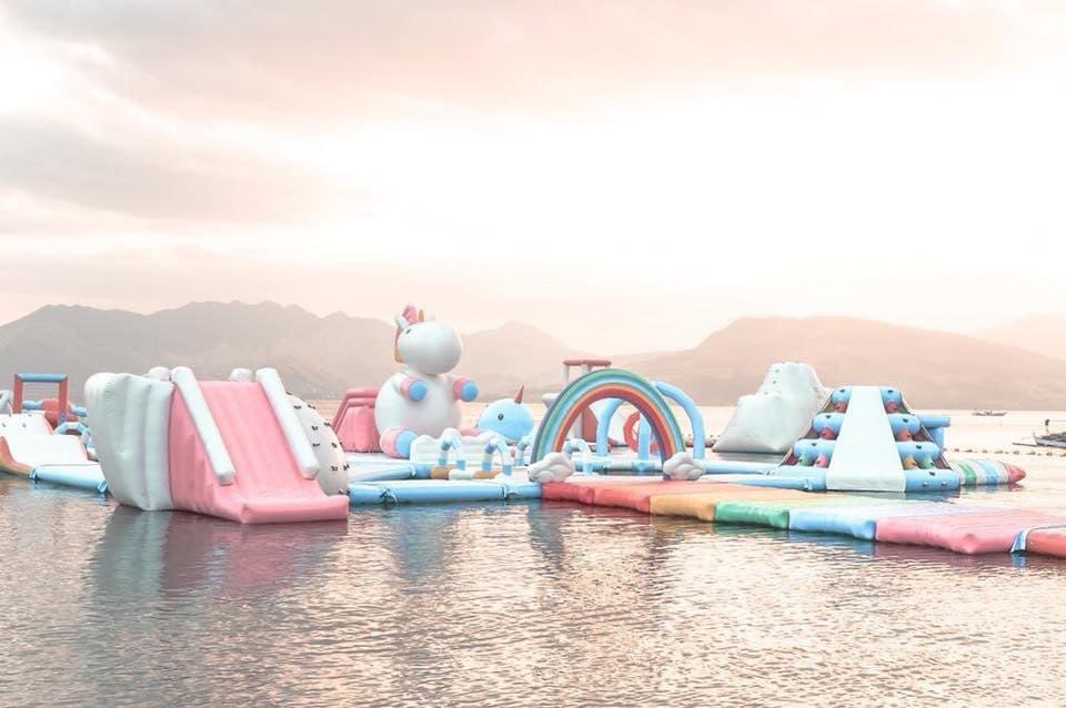 inflatableislnd's tweet photo. Yup! We actually have a mascot too! It’s name is Baba 🦄✨ if you spot it make sure you give it a big ol’ hug! https://t.co/EVIxN9vM2M