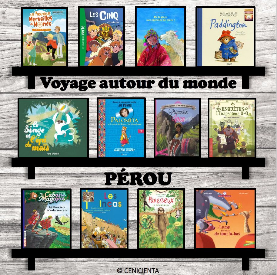 CenicientaCM's tweet photo. Sélection de livres - Pérou 
Ma dernière destination prévue pour le tour du monde... Le Pérou ! Un pays magnifique avec plein de jolies choses à découvrir.
Si quelqu'un a déjà travaillé sur un des livres, je suis intéressée ! Ça donne toujours des idées. D'autres idées? https://t.co/iF2AYsqHhf