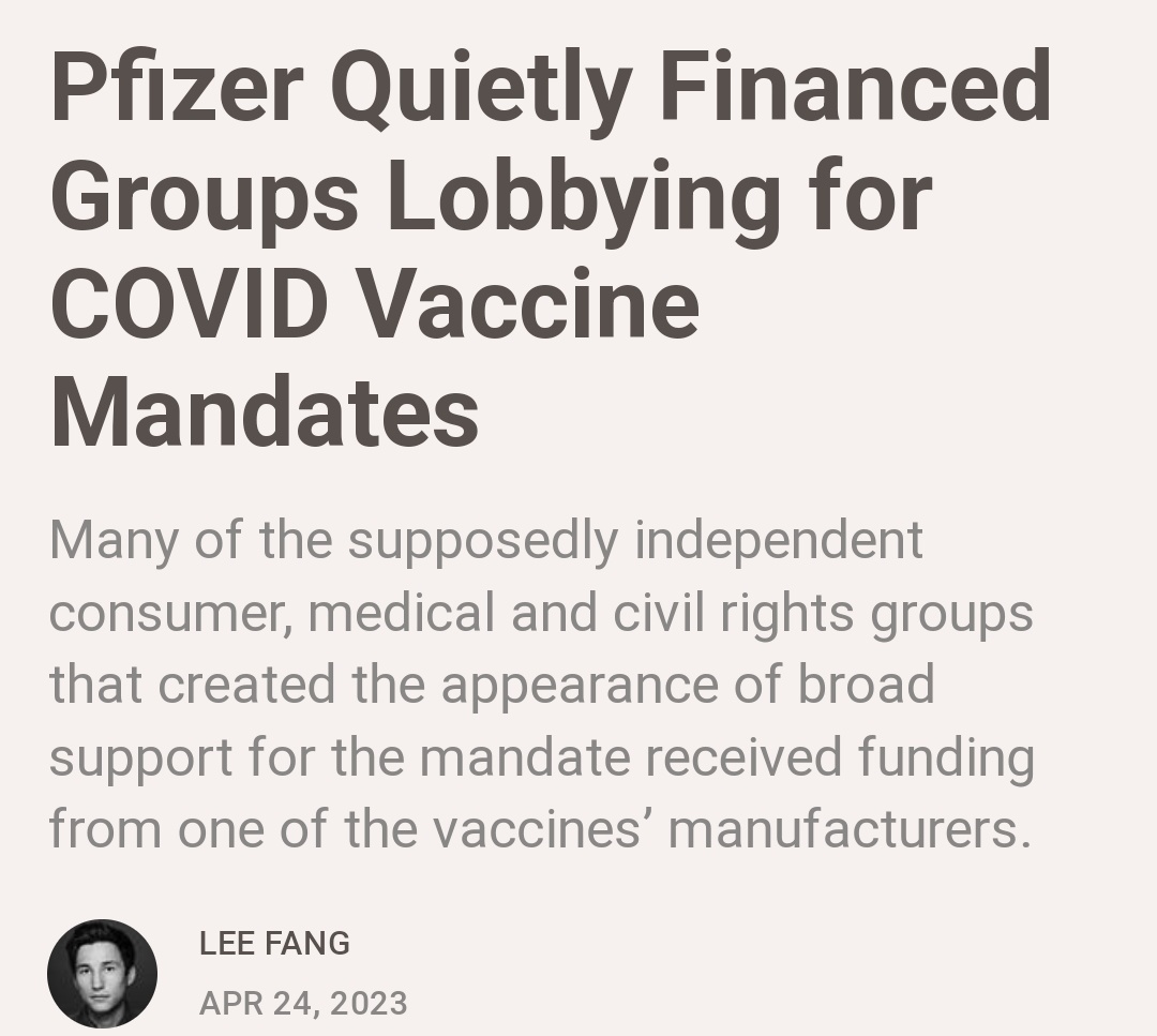 DrEliDavid's tweet photo. It was all about money and power.
0% science. https://t.co/VPoIKh1SKl