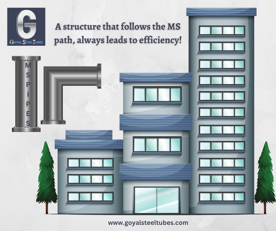 goyal_tubes's tweet image. #mspipe #mspipeandtubes #structuraltubes #industrialpipes #mspipeatlowestprice #bestdealersofmspipe #goyalsteeltubessahibabad #pipemarketsahibabad #buildingstructurebymspipe #steeltubesindelhincr #roundmspipeatsahibabad #rectangularmspipeatsahibabad #squaremspipeatsahibabad