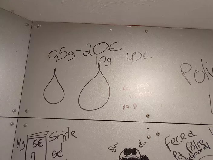 eciotti's tweet photo. J’ai reçu un collectif niçois victime du trafic de drogues à l’Est de #Nice06. Je ne diffuserai pas de photo pour les protéger des représailles.

25 dealers contrôlent un immeuble où résident 100 personnes. Les habitants sont fouillés. Les tarifs sont affichés dès l’entrée. https://t.co/sXhUVMOtlP