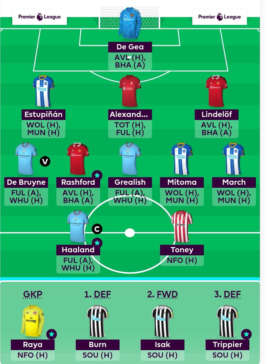 FPLCAM's tweet image. My bench boost for this week, can't actually think of a free transfer to use #Fpl