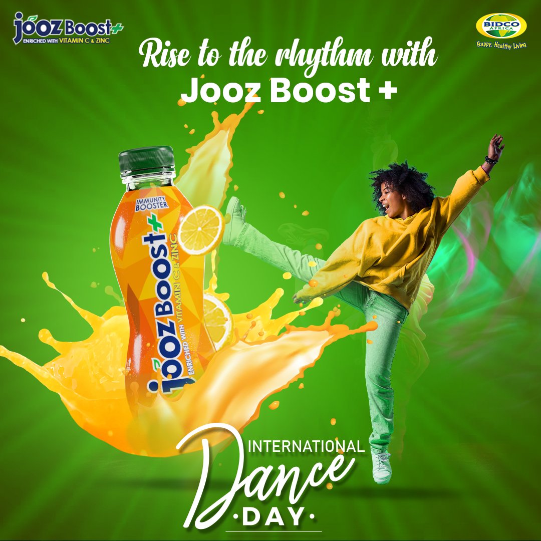 bidco_beverages's tweet photo. Get your body moving and celebrate the rhythm of life! Happy International Dance Day! Fuel your dance moves with our refreshing Jooz Boost+. 🕺💃 

#InternationalDanceDay #DanceDay #JoozBoost #Refreshment #HealthyLiving https://t.co/3GsjmFXh2F