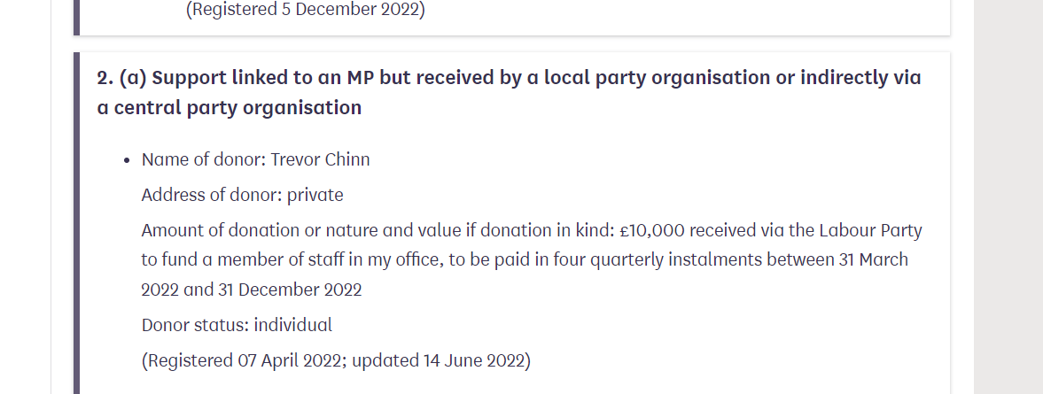 gotthetrotts's tweet image. But you wont end the privitisation of the NHS will you, you actually take money from the very people who are profiting from it. From your declared interest page. Trevor Chinn. 

#RedTory #LabourFraud