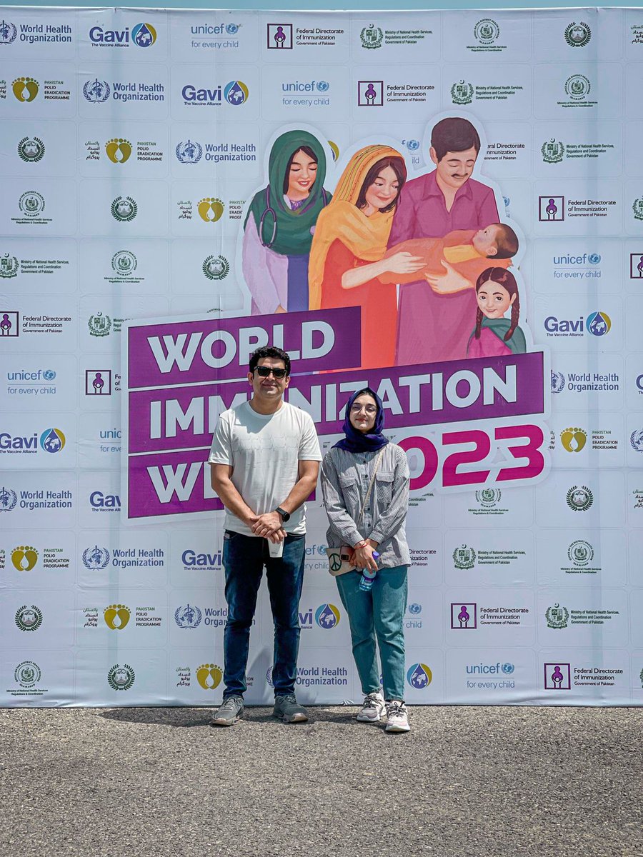 Honored to have been invited as a guest of honor to participate in the #RunAndRide event, which aims to raise awareness about #WorldImmunizationWeek. This incredible event is being organized by @DhoIslamabad and @UNICEF_Pakistan, and led by the dear friend @ZaeemZia.