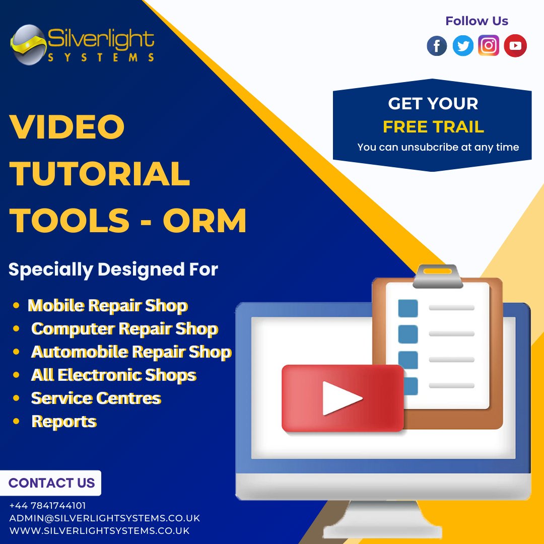 Silverlightsys1's tweet photo. Tired of manual inventory and sales tracking? Watch our video tutorial on tools for overall repair management with EPOS software! #RepairManagement #EPOSSoftware #ShopManagement #InventoryManagement
#SmallBusiness #Efficiency #Productivity #CustomerService #Tools
#Tutorial🛠️📈👨‍💻 https://t.co/HCKP2z0Me6