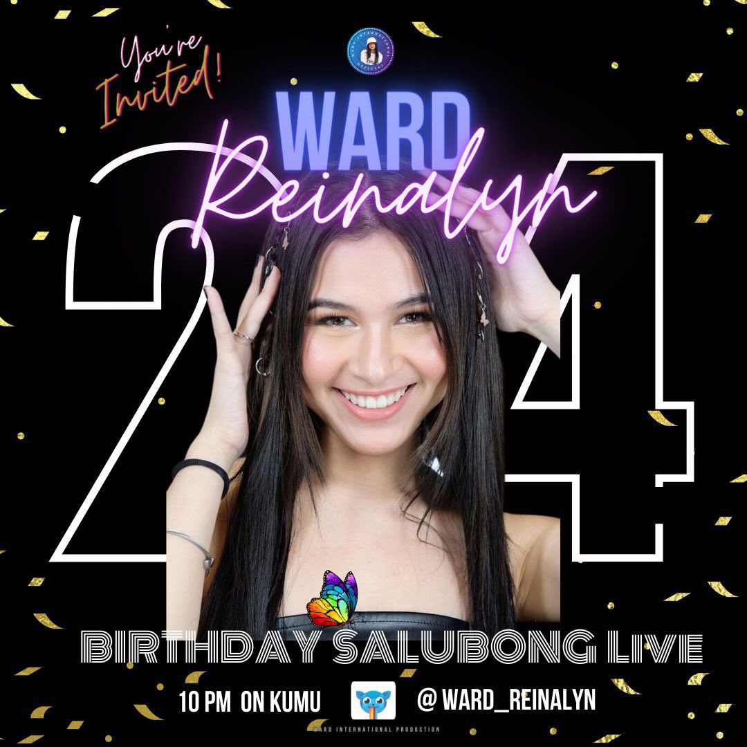 Kitakits tayo mamayang 10PM sa Biethday Salubong ko sa KUMU : Ward_reinalyn 😍