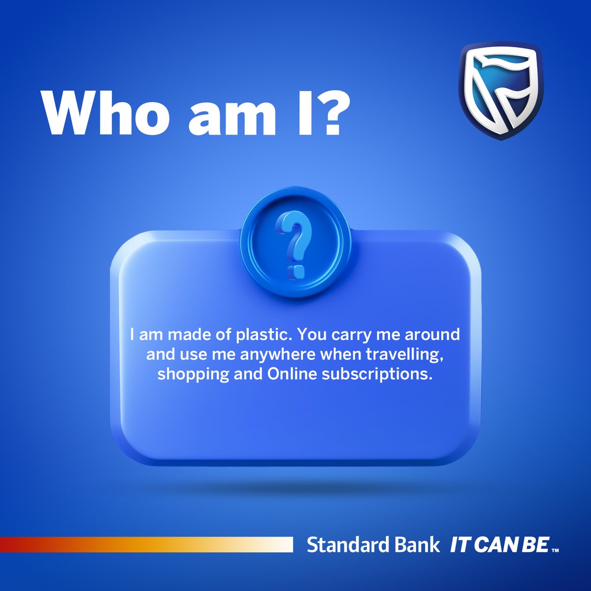 StandardBankSZ's tweet photo. Game time! 🎲
Guess the correct answer in the comments below and stand a chance to WIN cool branded merchandise 
#ItCanBe https://t.co/3E2H40Lgwu