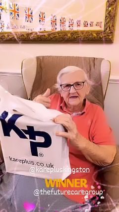 KareKingston's tweet photo. Maureen the resident from the Southborough Nursing home was one of the Winners to win the Easter Bunny painting competition organised by us at Kare Plus Kingston. No doubt there were others and it was a tough decision to make from other close participants,
Maureen looked so... https://t.co/5wp9fhd5pY