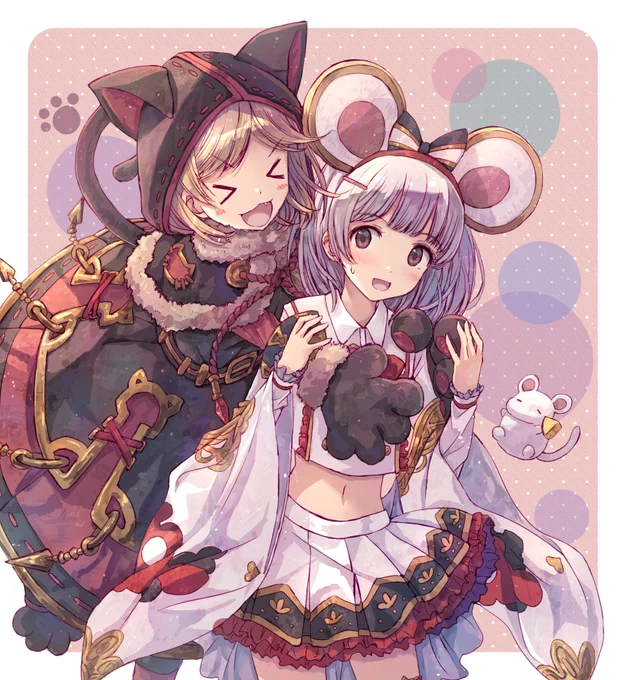 ・▽・) 遅くなったけど古戦場お疲れ様でした～大活躍だった黒猫ジータちゃん&ビッキィです☆ #グラブル