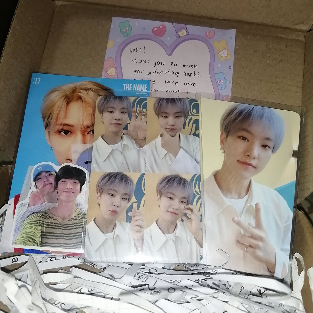 hanacart_'s tweet photo. -ˏˋ ✿ #hanabuys_ ✿ ˎˊ˗ 

— hoshi arrived na po! tysm for packing them safely and sa freebies, till our next one! 🫶

꒰ @wtb615| #ashtnx ꒱ https://t.co/rXas2Sm0qK