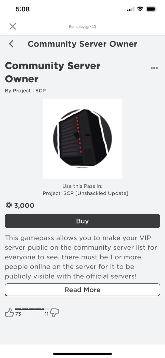 @FairlyAverageee This is the gamepass of what I was talking about that costs 3k